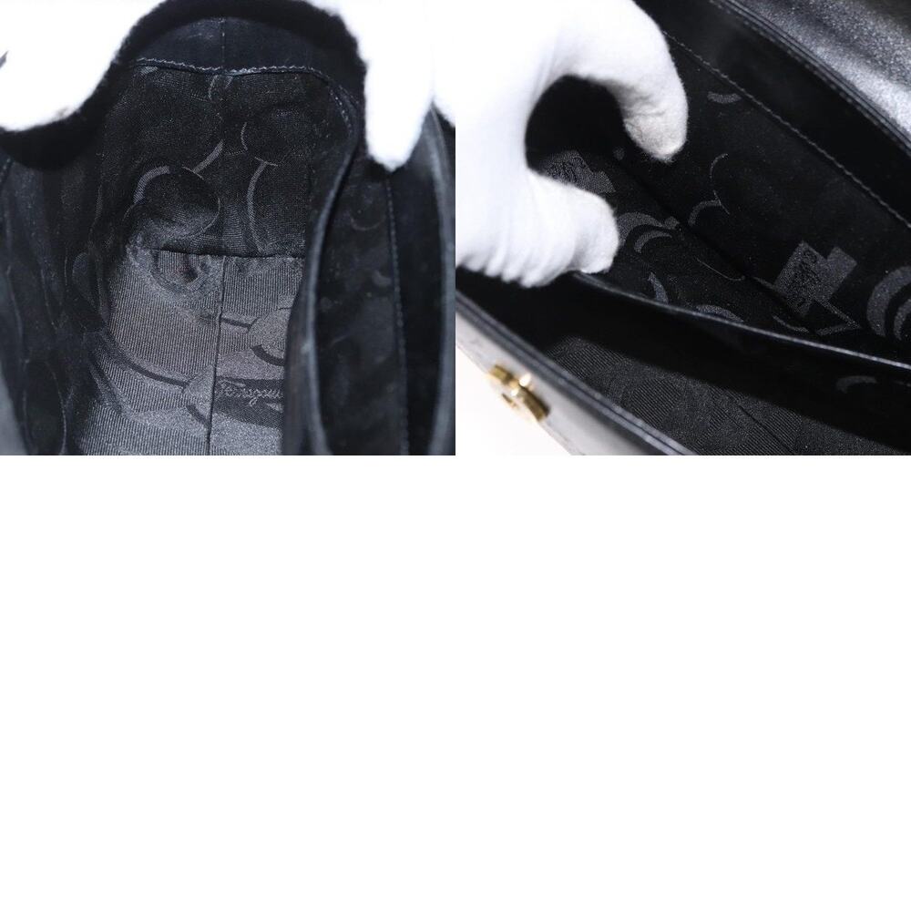 Salvatore Ferragamo Leather Handbag Black - Picture 16 of 16